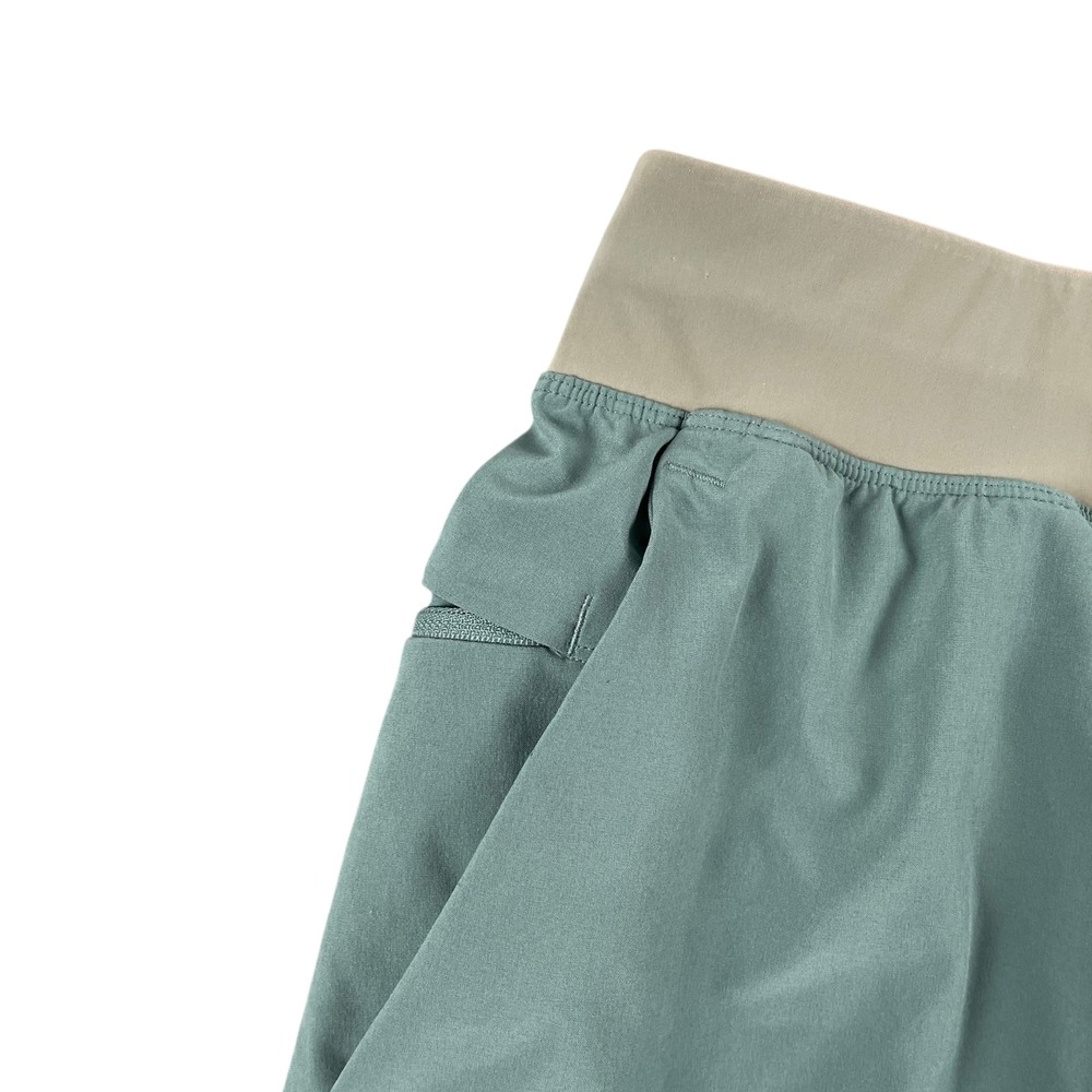 Lululemon Shorts Mens L Olive Green‎ Elastic Waistband Peloton Athletic Training - Picture 10 of 13